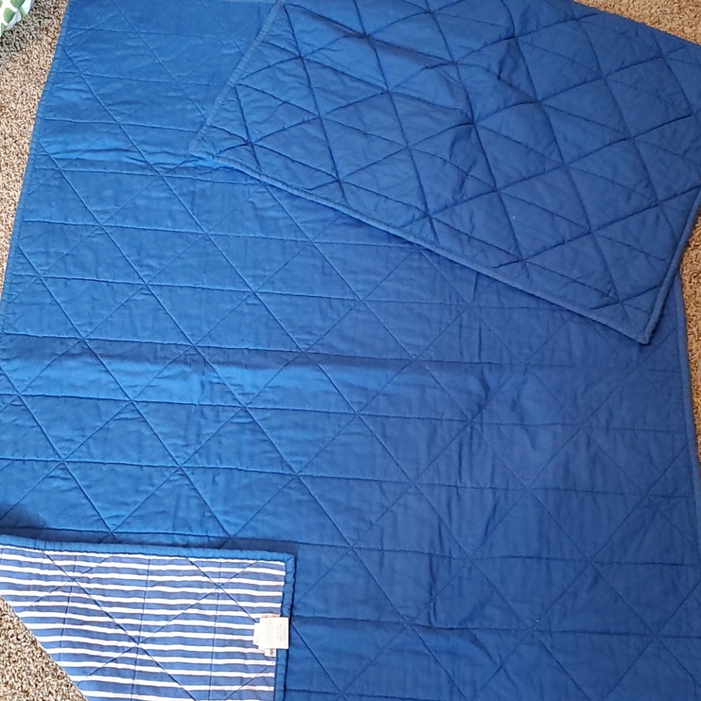 Pottery barn toddler bed cover and sham